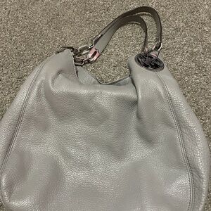 Michael Kors Silver Leather Shoulder Bag